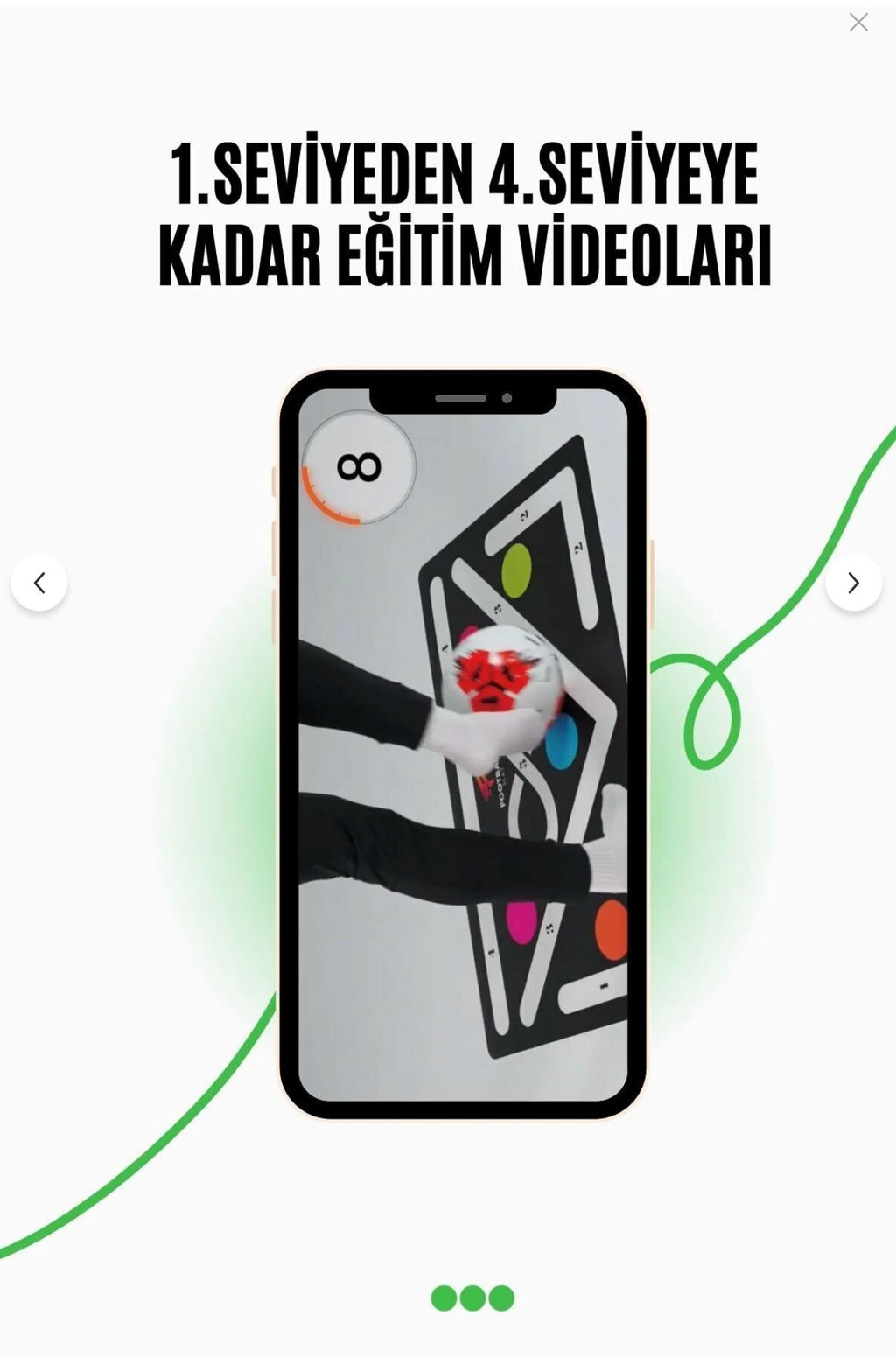 Orijinal Kaymaz Futbol Antrenman Matı Ve Eğitim Seti Top Tekniği Geliştirme