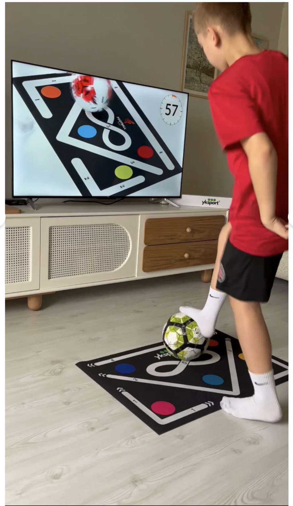 Orijinal Kaymaz Futbol Antrenman Matı Ve Eğitim Seti Top Tekniği Geliştirme